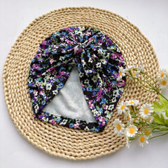 Baby Spring Summer Thin Headband Soft And Comfortable Bow Print Hat