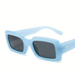 Square Jelly Gradient Sunglasses UV400 for Beach Party Club