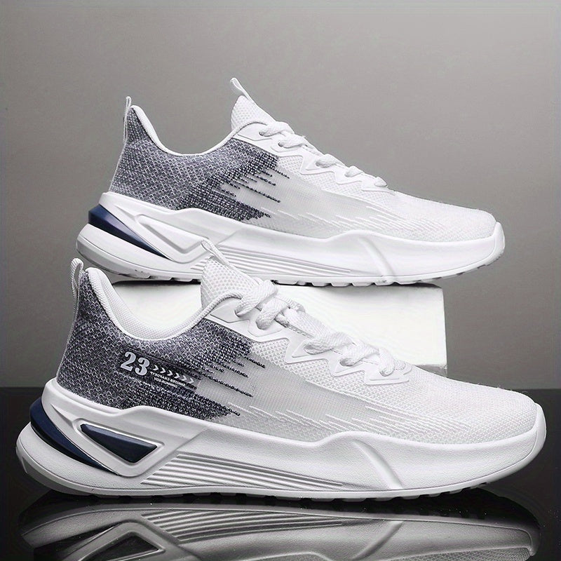 Men's Breathable Lace Up Sneakers Outdoor Walking Shoes