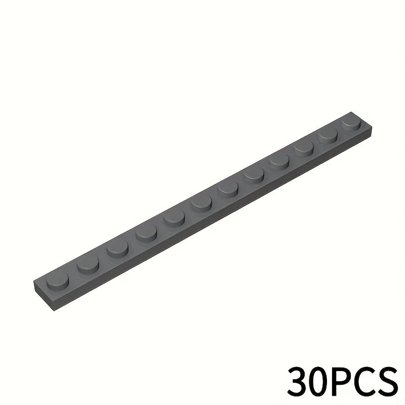 30pcs 1x12 Low Brick Building Blocks 60479 for MOC Building Block Enthusiasts