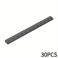 30pcs 1x12 Low Brick Building Blocks 60479 for MOC Building Block Enthusiasts