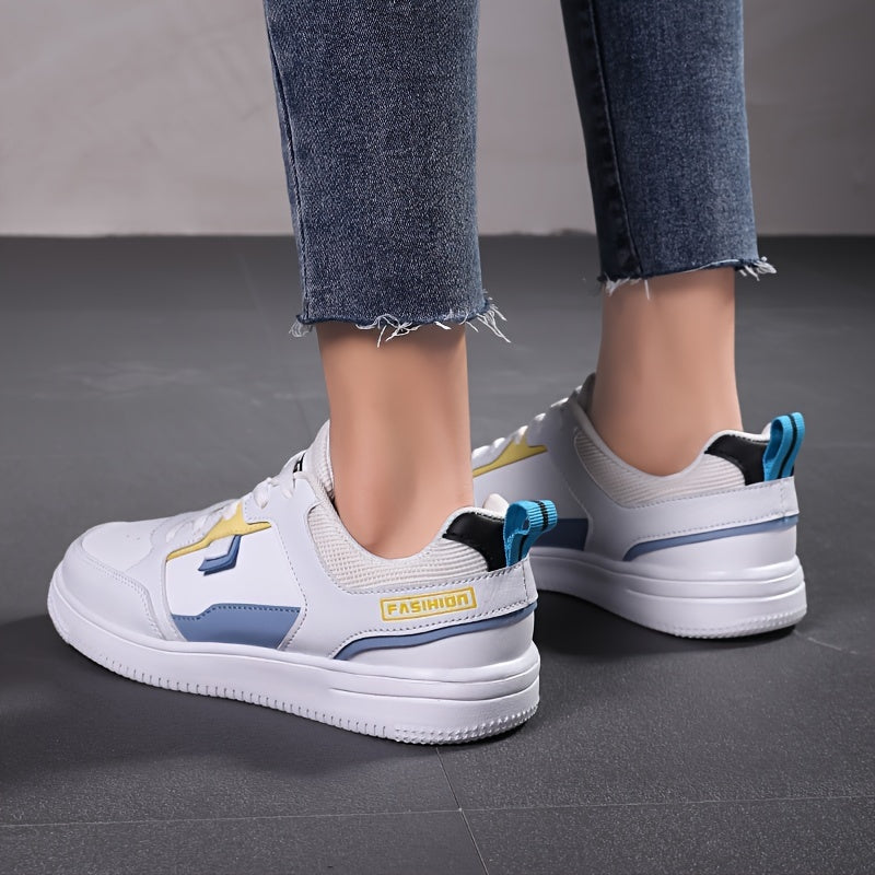 Breathable Mesh Casual Skate Shoes Lace up Flat Sports Shoes Women's Footwear