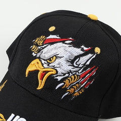 Eagle Embroidery Baseball Cap Lightweight Dad Hat Adjustable Sunshade