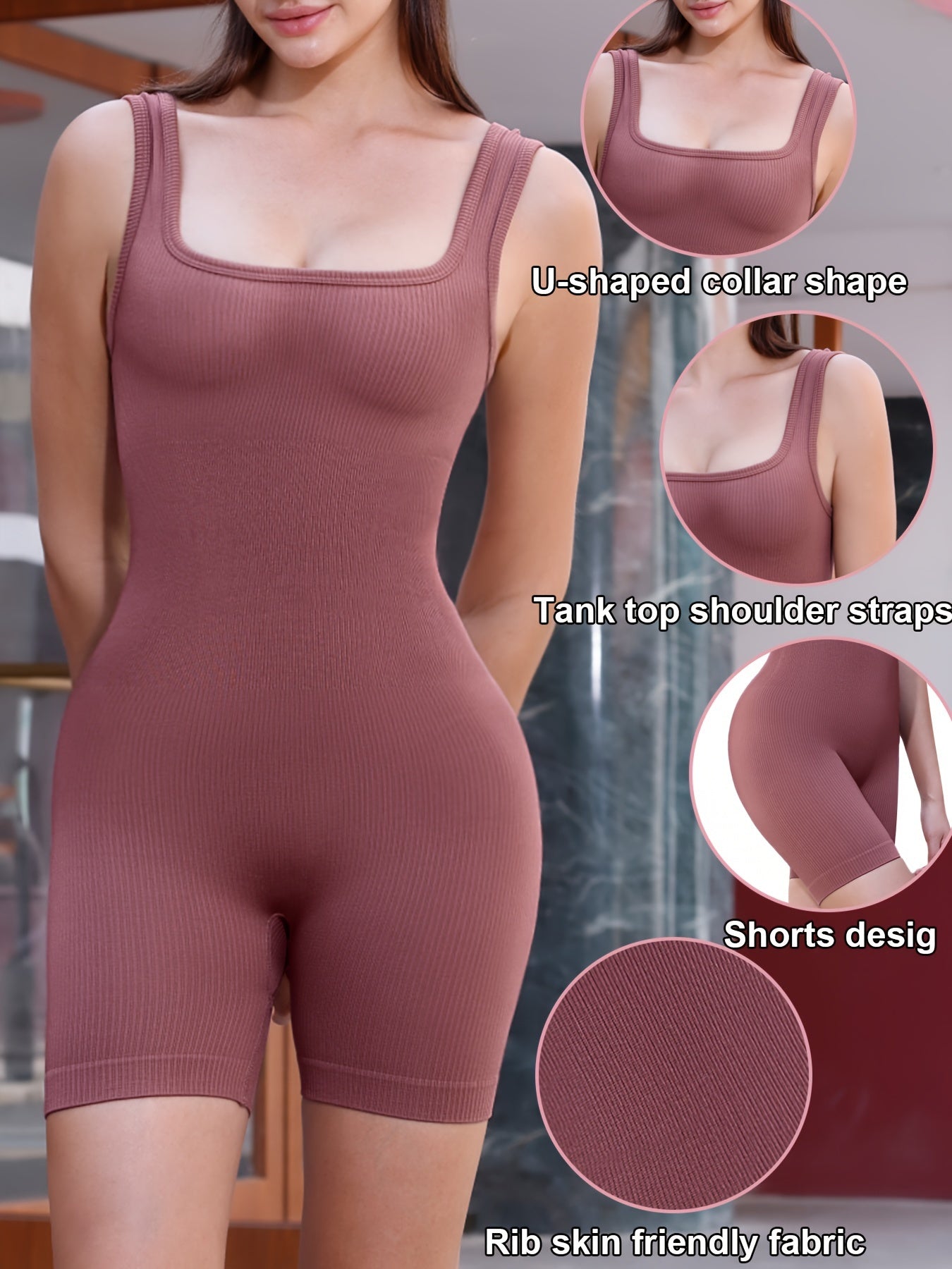 Quick Drying Sleeveless Bodysuit Sports Fitness Yoga Running Jumpsuit