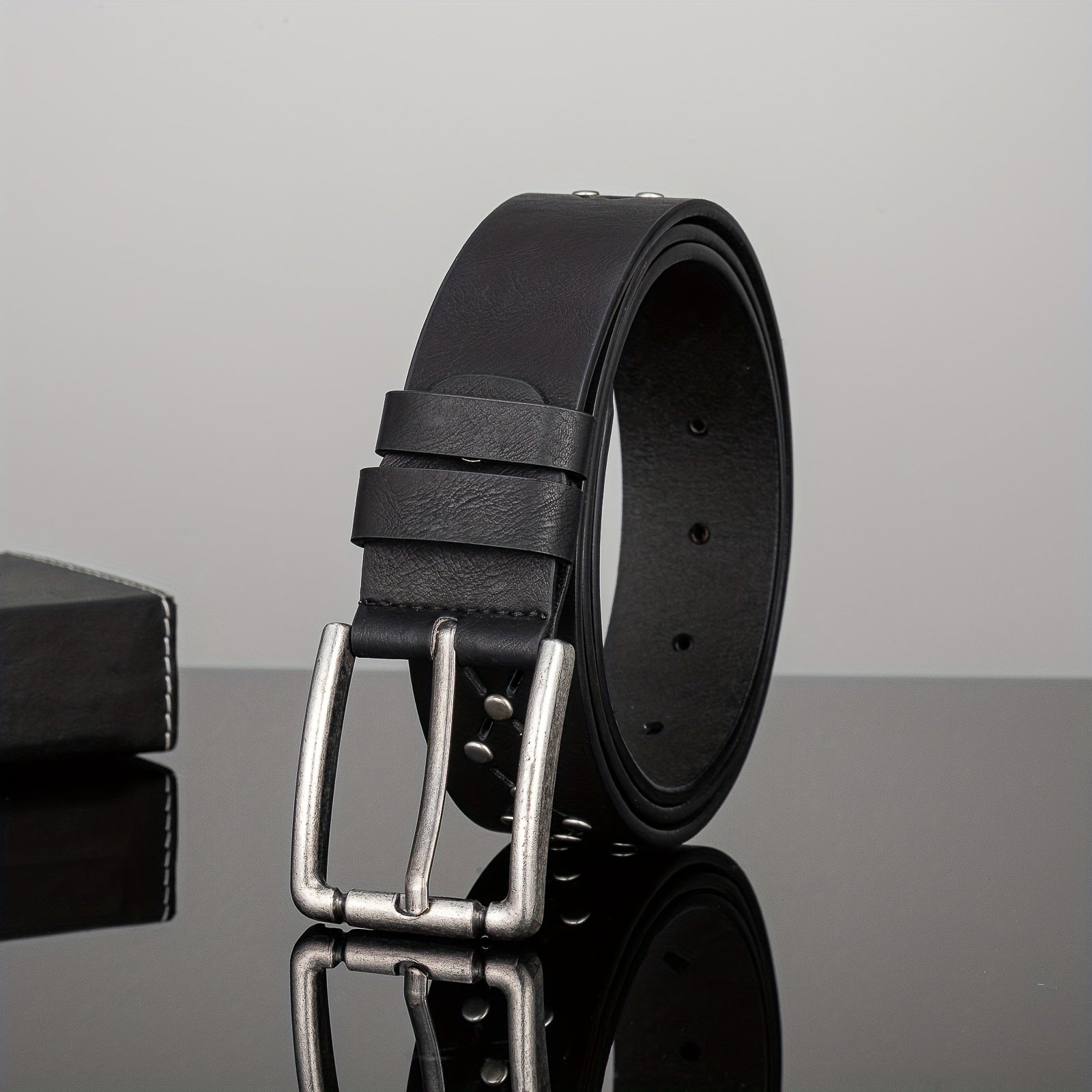 Pure Rivet Casual Belt PU Men's Leather Belt
