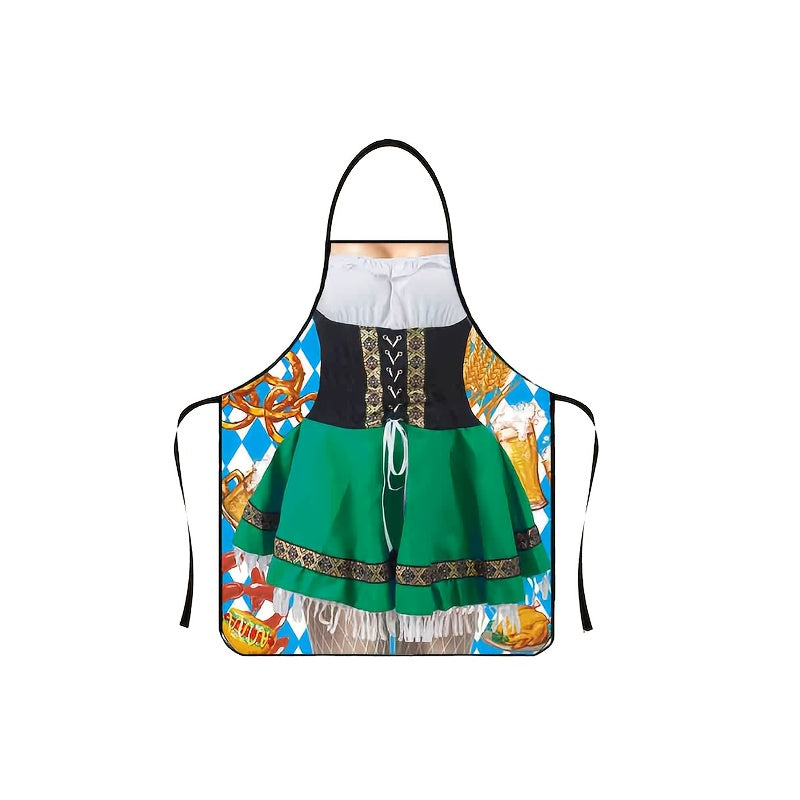 Polyester Barbecue Apron Anti-grease Splash Proof Kitchen Supplies