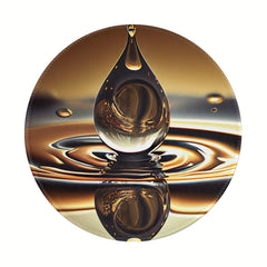Big Drop Pattern Round Mouse Pad 20x20cm