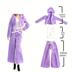 Winter Doll Clothing Set with Coat and Hat - Fits 29-97 cm Dolls