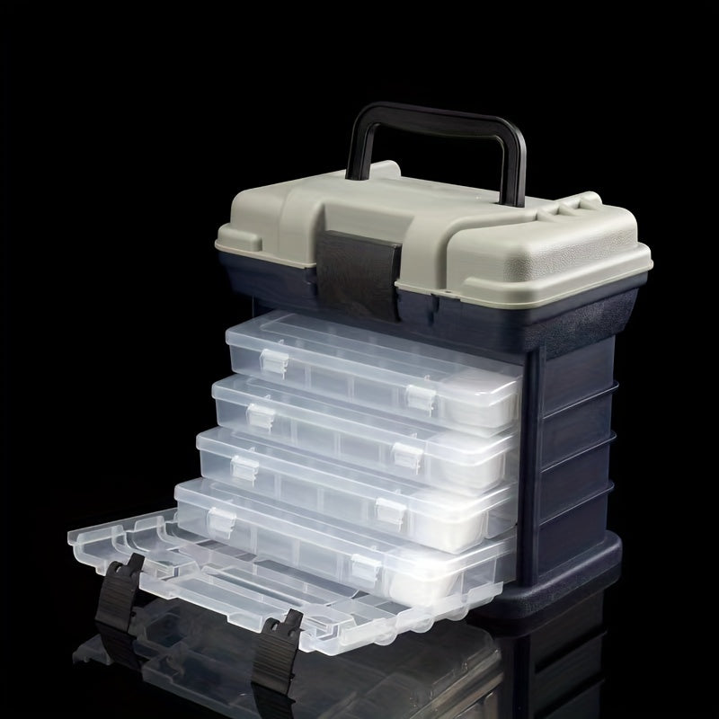 Portable 5 Drawers Fishing Tackle Box with Handle