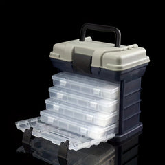 Portable 5 Drawers Fishing Tackle Box with Handle