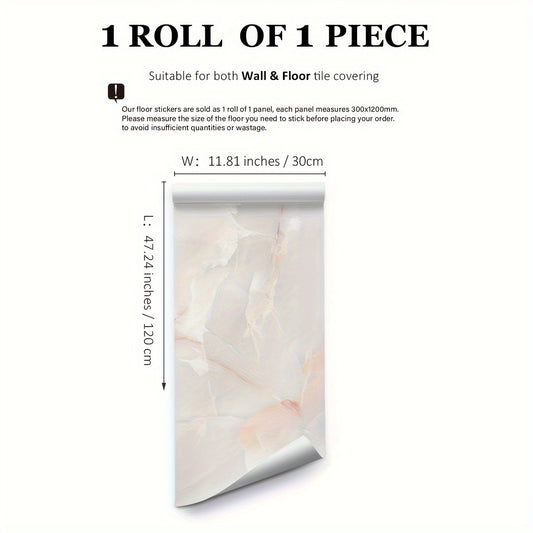Marble Pattern Waterproof Floor Stickers Non-slip Tile Stickers