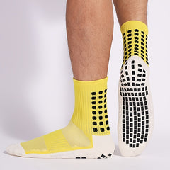 Men's Athletic Crew Socks Moisture Wicking Padded Non Slip Socks