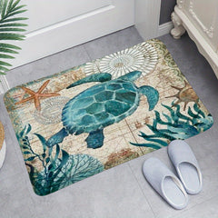 Sea Octopus Bath Rug Non Slip Washable