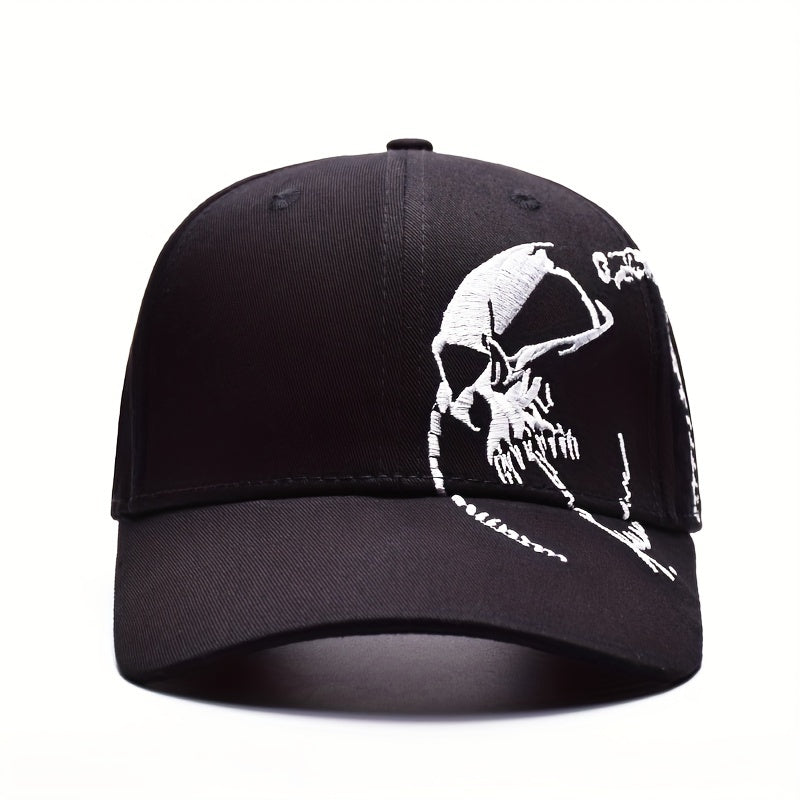 Men's Skull Pattern Sunscreen Hat