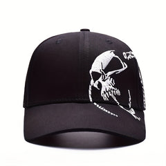 Men's Skull Pattern Sunscreen Hat