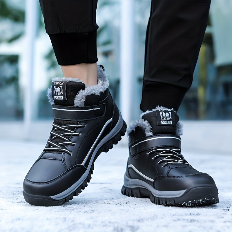 Women's Winter Walking Shoes Non-Slip Warm Plush Inner Comfort Hiking Shoes