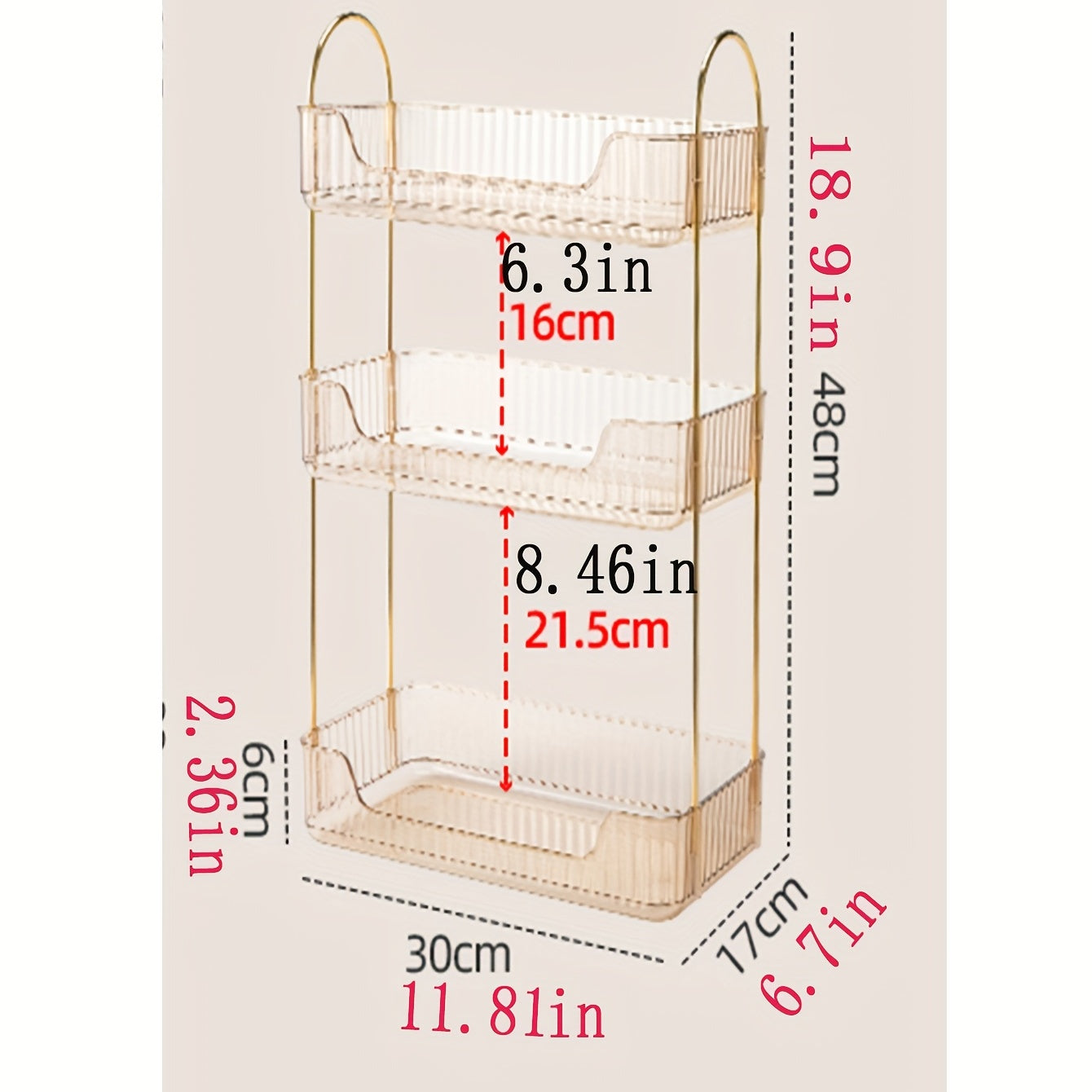 Stylish Bathroom Counter Organizer with Coffee Station Cosmetic Holder