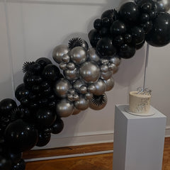 61pcs Silvery Confetti Balloon Set for Wedding Birthday Anniversary