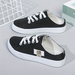 Women's Canvas Mule Sneakers Lightweight Outdoor Shoes
