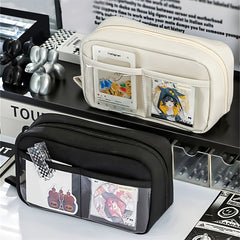 Large Capacity Storage Bag Pencil Case Stationery Box Makeup Bag