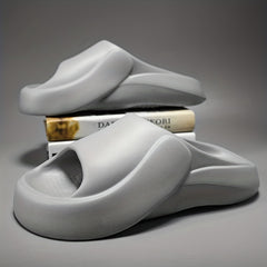 Solid Slides Casual Lightweight Non Slip Slippers Open Toe Shoes
