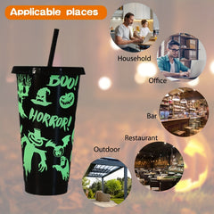 Glow in the Dark Halloween Cups Set