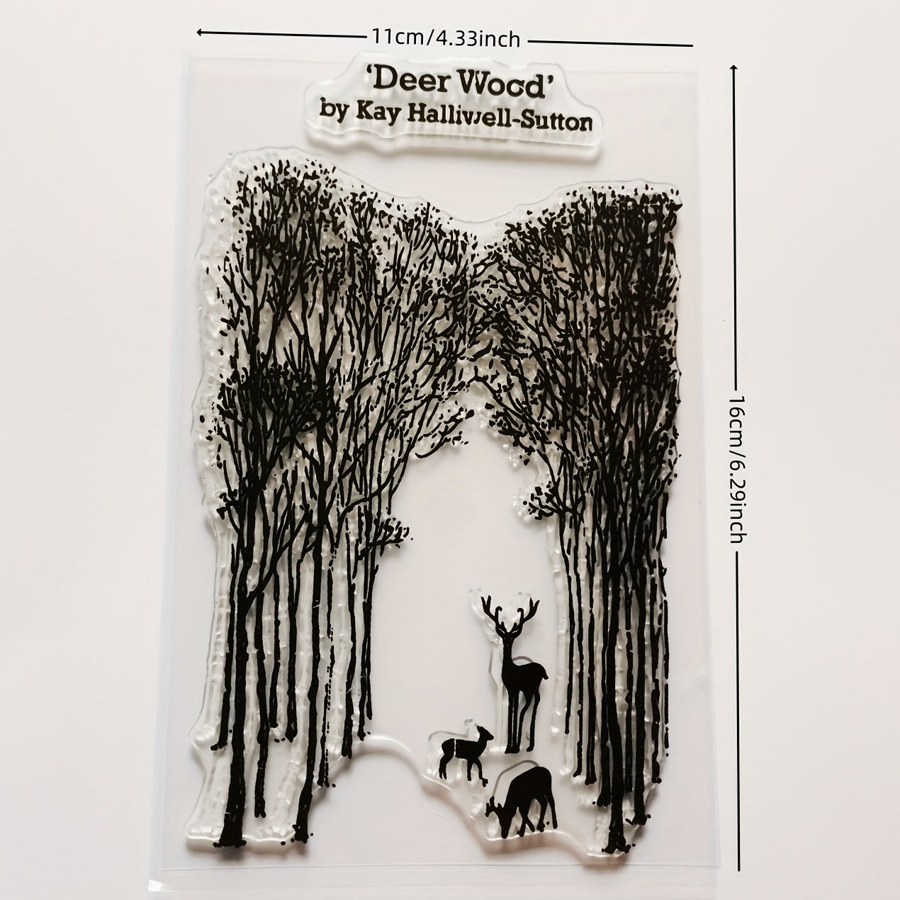 Christmas Forest Deer Silicone Transparent Stamp