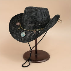 Outdoor Western Cowboy Straw Hat for Men and Women