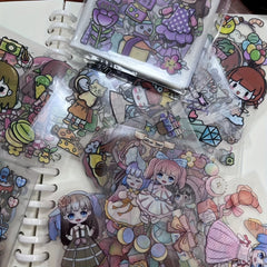 Sweetheart Girl Luggage Stickers Cartoon Decorative Waterproof Notebook Stickers