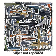 50pcs Military Graffiti Stickers DIY Waterproof Stickers
