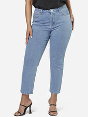Button Fly Stretch Jeans