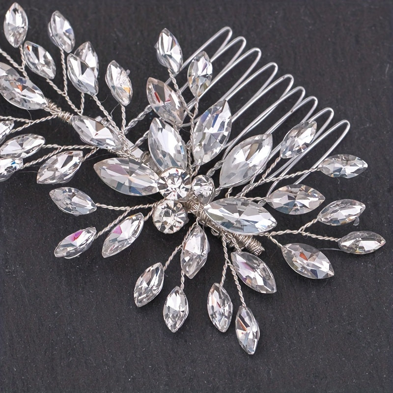 Crystal Wedding Hair Comb Bridal Jewelry Headdress Accessories