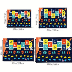 Hop & Count Hopscotch Rug Mat Large Area Rug Car Rug Hopscotch Mat For Kids