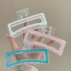 3pcs Large Transparent Hair Clips Claw Clips Girls Hair Accessories