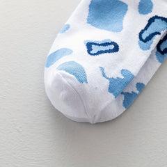 4 Pairs Cow Spot Pattern Socks Comfy & Breathable Mid Tube Socks