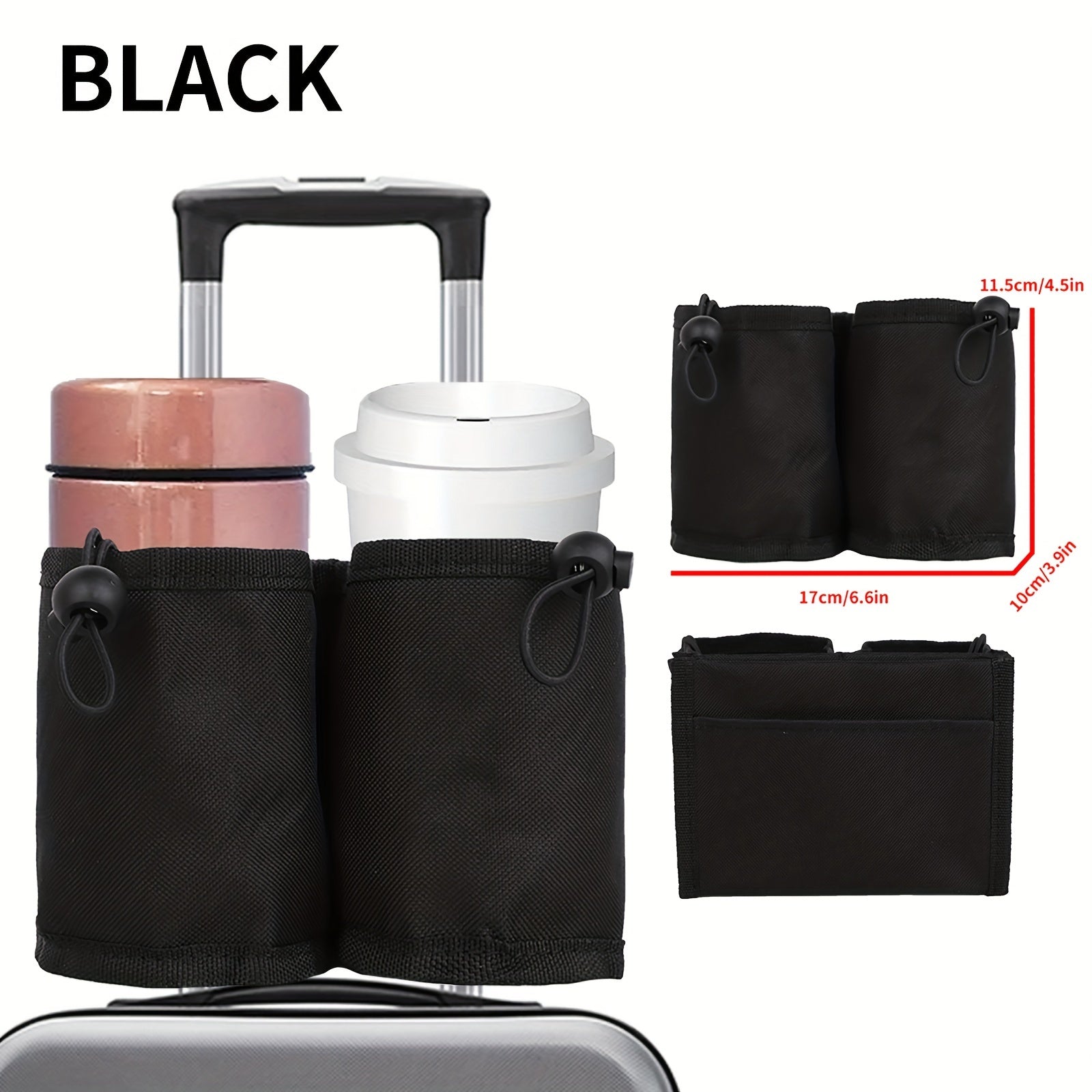 Portable Luggage Cup Holder Lightweight Travel Coffee Cup Container