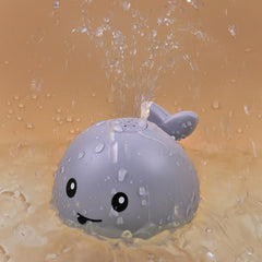 Colorful Whale Bath Toys with Water Spray and LED Light for Kids