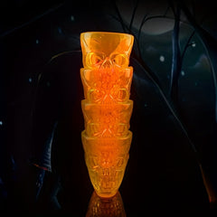 4pc Halloween Skull Shot Glasses Unbreakable Shot Cups Plastic Halloween Cups