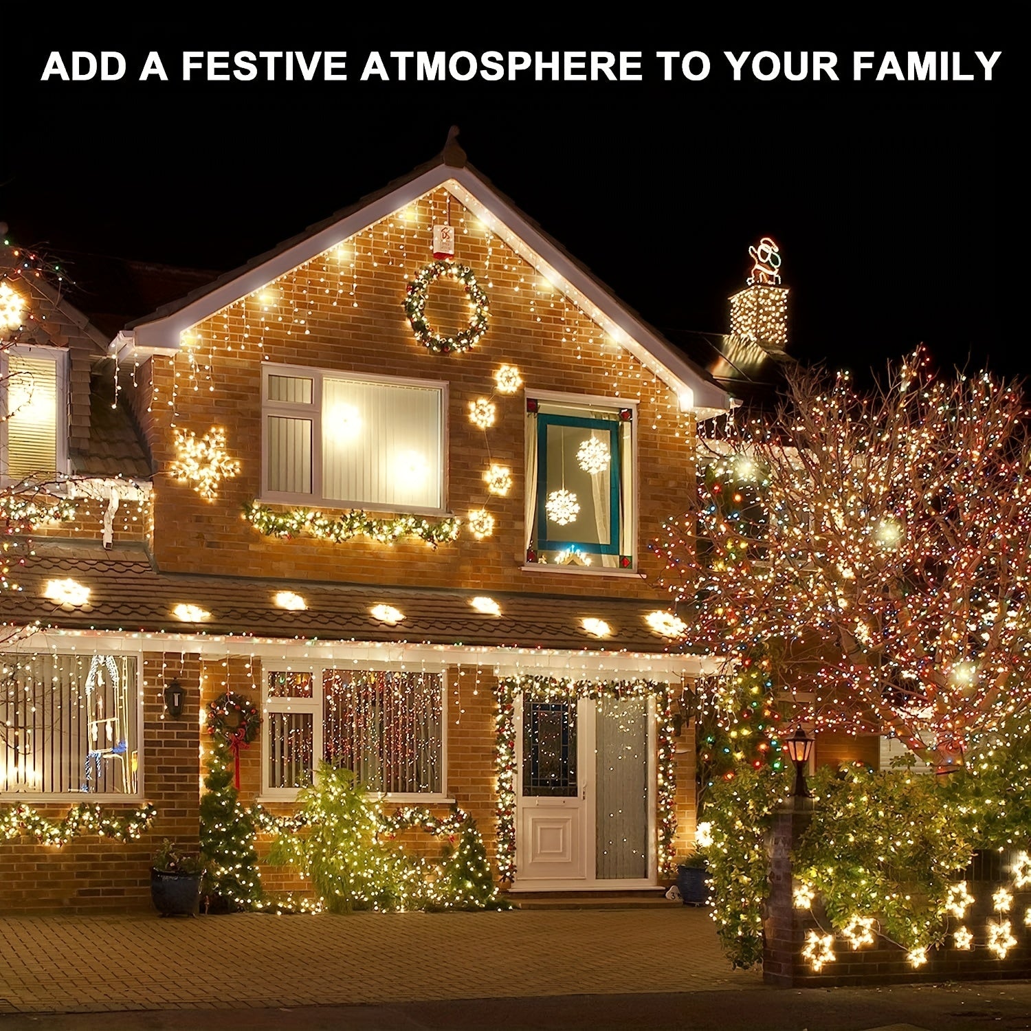 50pcs Decorative Light Hooks - Weather Proof Outdoor Light Clips