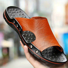 Men's Non Slip Slides Lightweight Open Toe Quick Dry Slippers