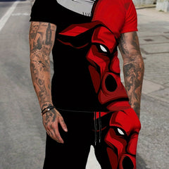 Men's Bullhead Graphic T shirt & Active Breathable Shorts Set