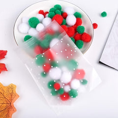 100pcs Polka Dot Cellophane Snack Bag 14 for Party Bread Candy Biscuits
