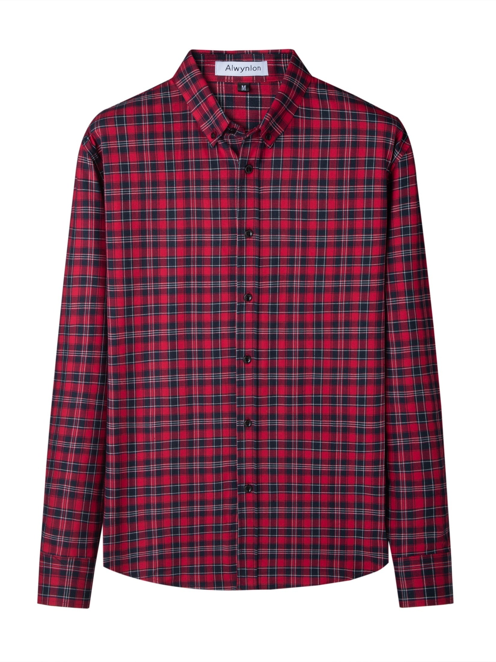 Plaid Print Men's Casual Button Up Long Sleeve Shirt