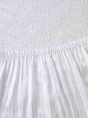 Heart Embroidered Pajama Set - Button Up Shirt & Shorts Loungewear