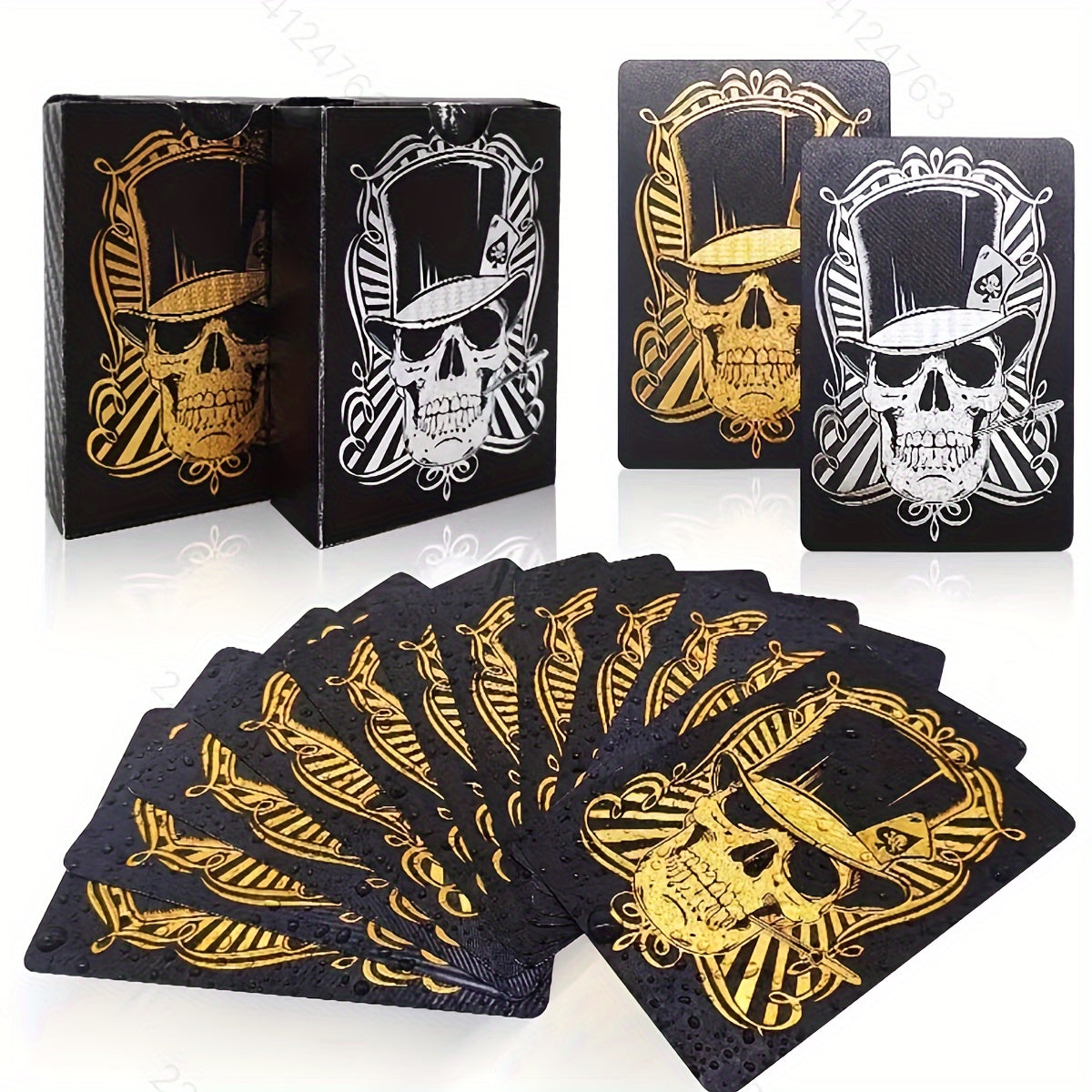 Skull Plaid Rose Starry Sky Playing Cards Durable Waterproof High end Playing