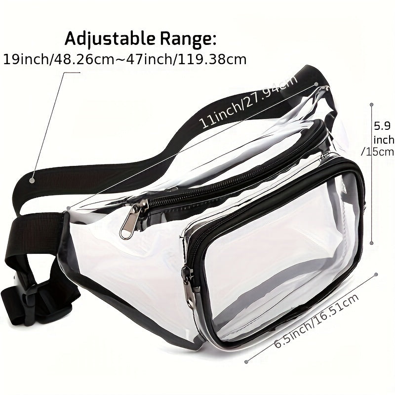 Transparent Waist Bag for Travel Running Mountaineering