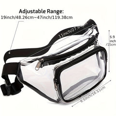 Transparent Waist Bag for Travel Running Mountaineering