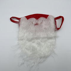 Christmas Mask Red Cotton Beard Mask Holiday Santa Character Decorative