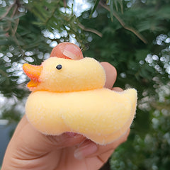 Squishy Duck Squeeze Toy Plush Yellow Duck Soft Fidget Toy for Adults & Kids
