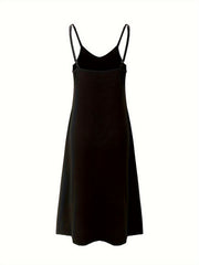 Comfy Crew Neck Slip Home Dress Women's Loungewear